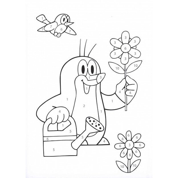 The A5 coloring book The Mole