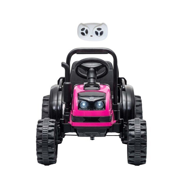 Electric tractor with trailer Milly Mally Farmer pink