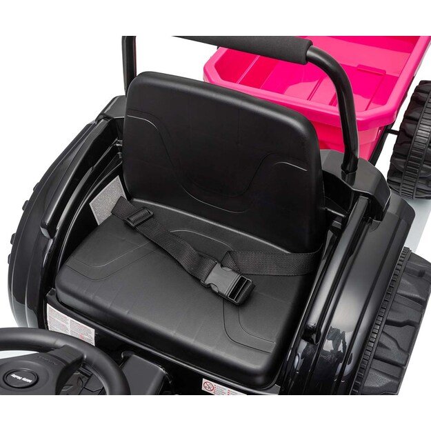 Electric tractor with trailer Milly Mally Farmer pink