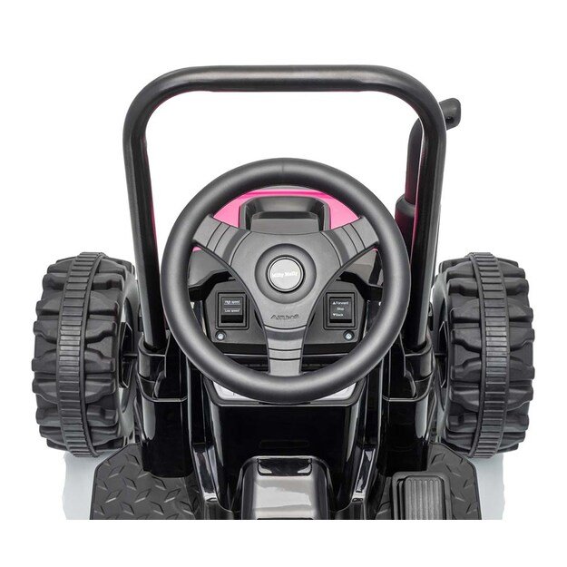Electric tractor with trailer Milly Mally Farmer pink