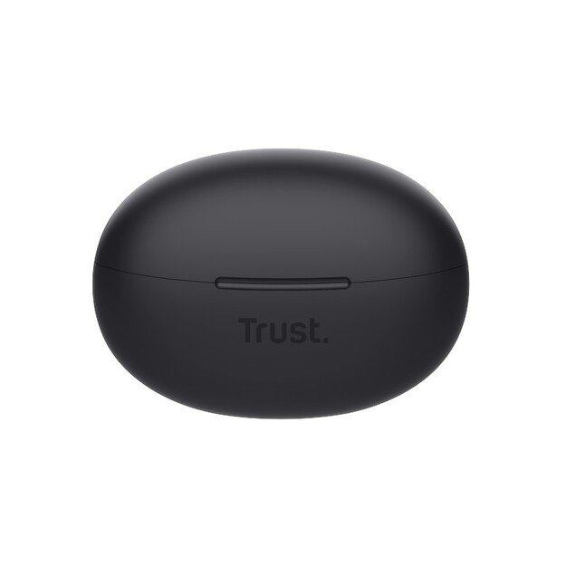 Trust Yavi – belaidės ausinės Bluetooth TWS su įkrovimo dėklu ir ENC (juoda)