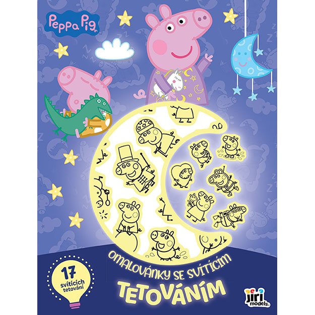 Coloring book with Peppa Pig tattoos