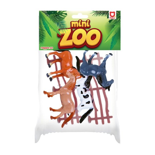 the horses with corral, 4 pieces