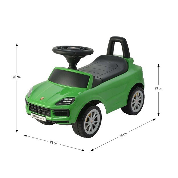 Milly Mally Porsche Cayenne S green ride-on car