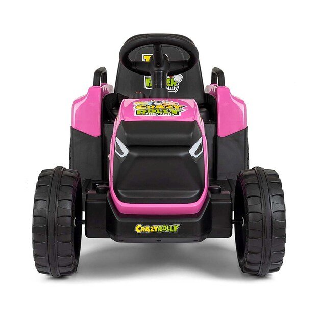 Electric tractor with trailer Milly Mally Rolly pink