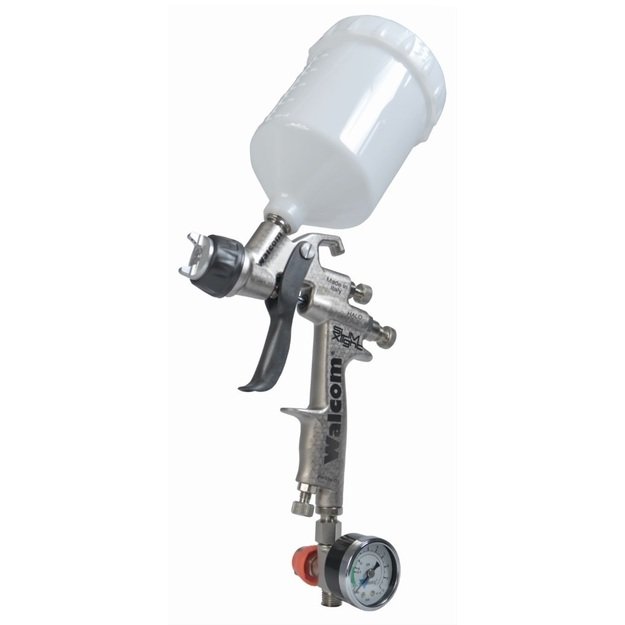 Gruntavimo pistoletas HALO 1.9mm su manometru WALCOM SLIM XLIGHT  