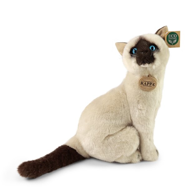 Plush Siamese cat 30 cm ECO-FRIENDLY
