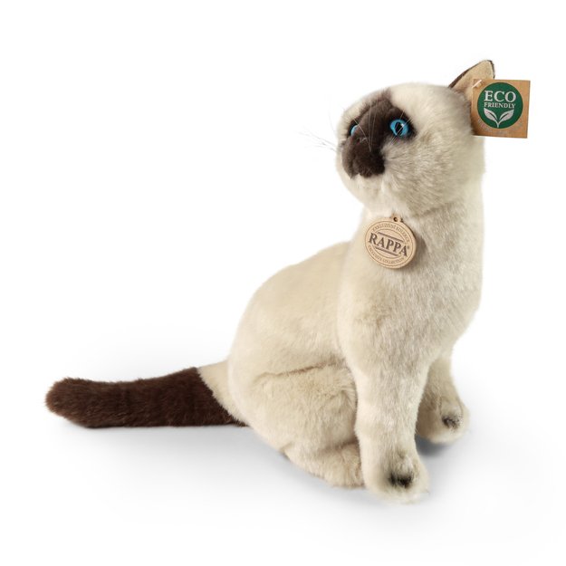 Plush Siamese cat 30 cm ECO-FRIENDLY