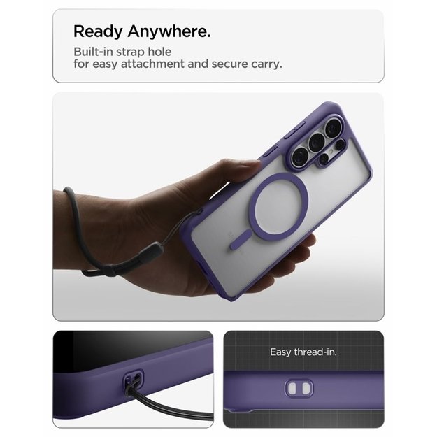 Spigen Ultra Hybrid Mag MagSafe - Case for Samsung Galaxy S26 Ultra (Deep Purple)