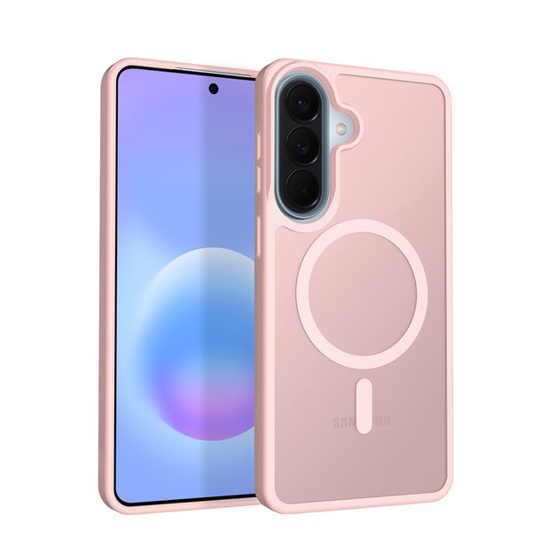 Crong Hybrid Matte Magnetic - MagSafe Case Samsung Galaxy A57 (Pink)