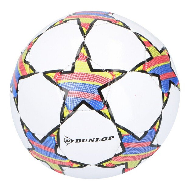 Dunlop - Mini Training Football for Children 32 Panels Size 2 (White/Red)