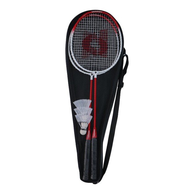 Donnay - 6-piece badminton set in a case (red)