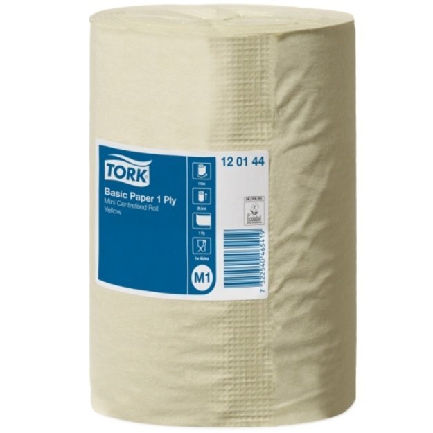 Popieriniai rank&scaron;luosčiai TORK Universal M1 gelsvas, 1 sl., 115m  