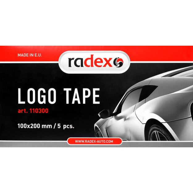 LOGO juosta 100mmx200mm (5vnt) RADEX  