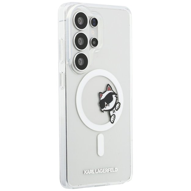 Karl Lagerfeld IML Peekaboo Choupette MagSafe - Samsung Galaxy S26 Ultra Case (Clear)