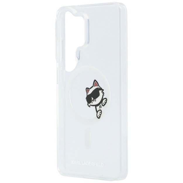Karl Lagerfeld IML Peekaboo Choupette MagSafe - Samsung Galaxy S26 Ultra Case (Clear)