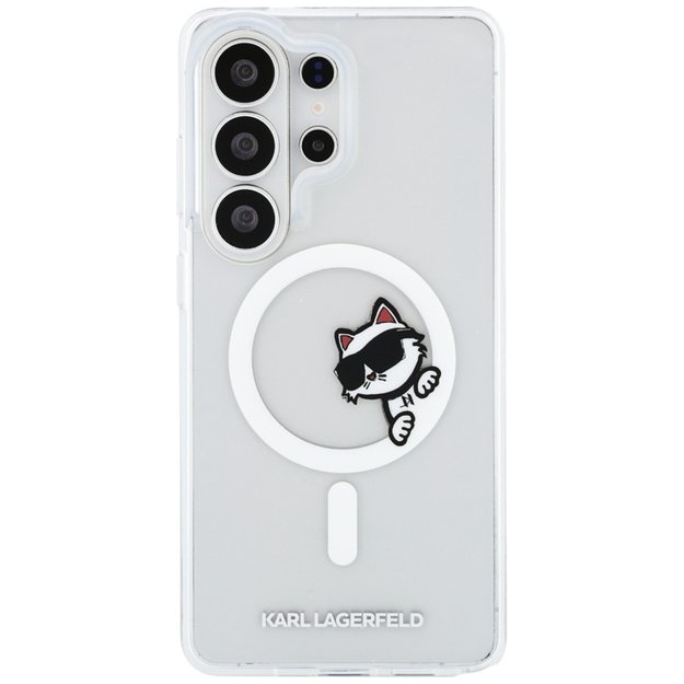Karl Lagerfeld IML Peekaboo Choupette MagSafe - Samsung Galaxy S26 Ultra Case (Clear)