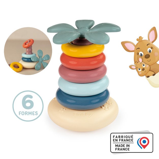 Smoby Roly Poly Pyramid - colorful