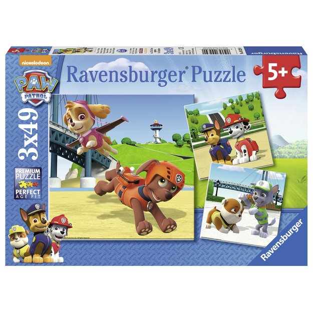 Ravensburger Puzzle 3x49 Pieces: Paw Patrol Team
