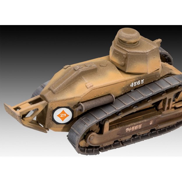Revell Plastic Model Char. B.1 bis & Renault FT.17 1:76