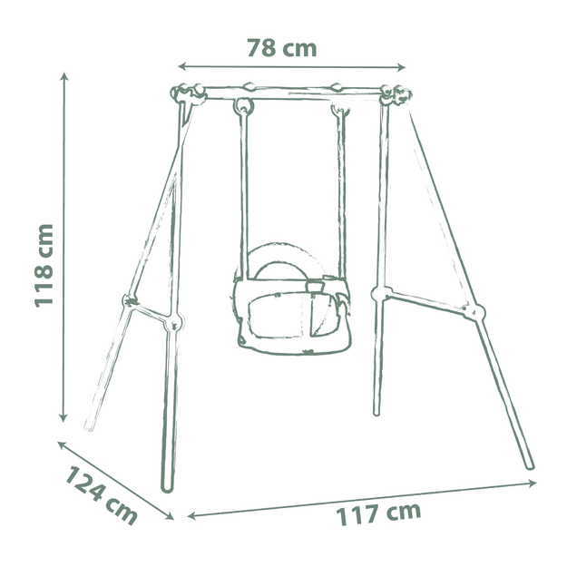 Smoby Baby Swing - Metal