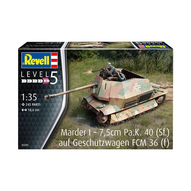 Revell Plastic Model  Marder I on FCM 36 base 1:35