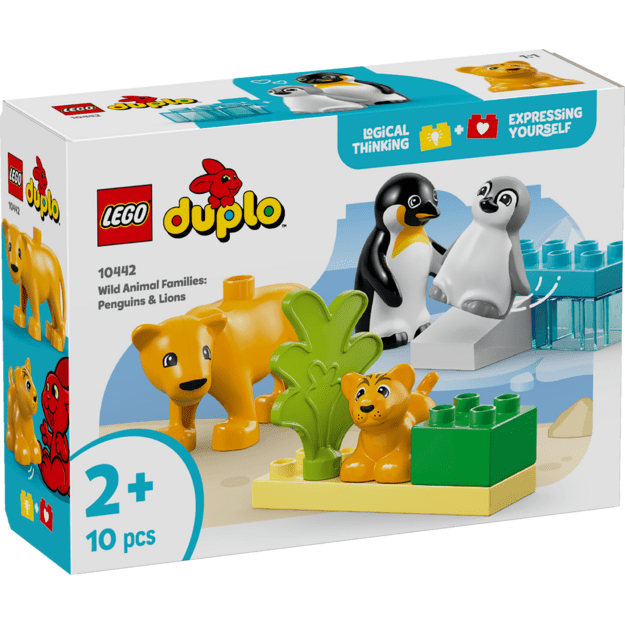 LEGO DUPLO Wild Animal Families: Penguins & Lions