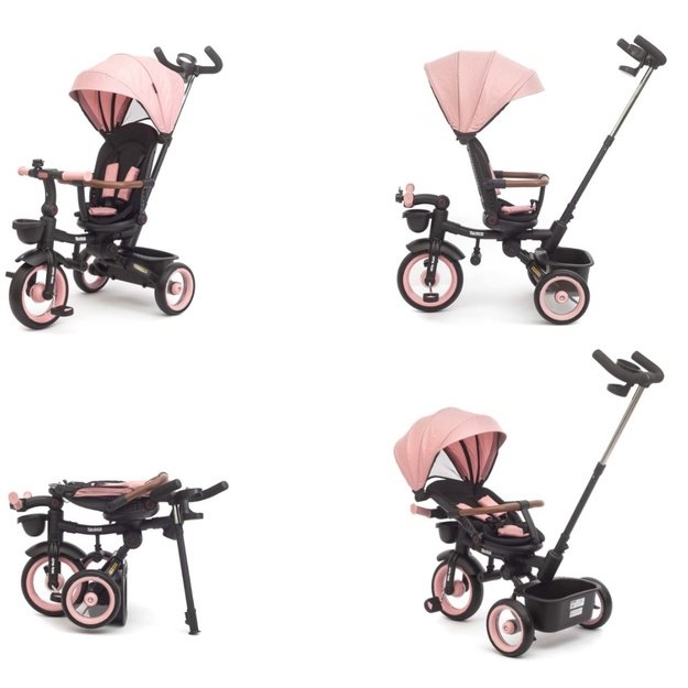 Luxury children s tricycle with lighting Milly Mally Twinkle pink