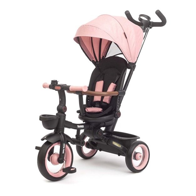 Luxury children s tricycle with lighting Milly Mally Twinkle pink