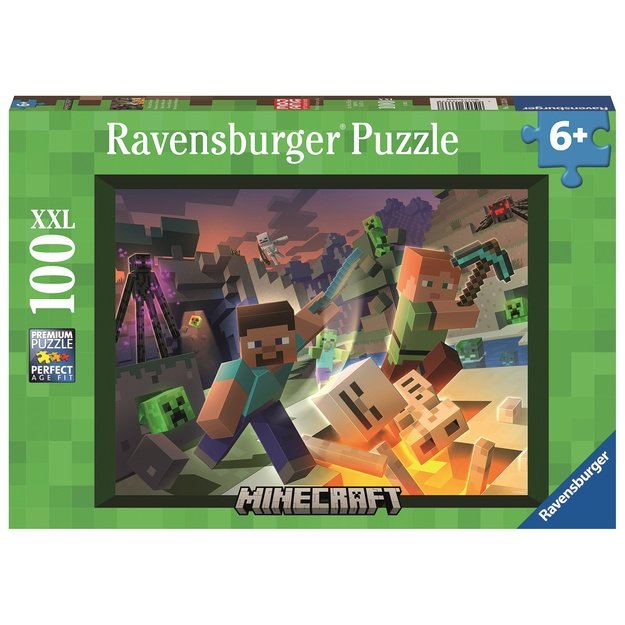 Ravensburger puzzle 100 Pc Minecraft Monsters