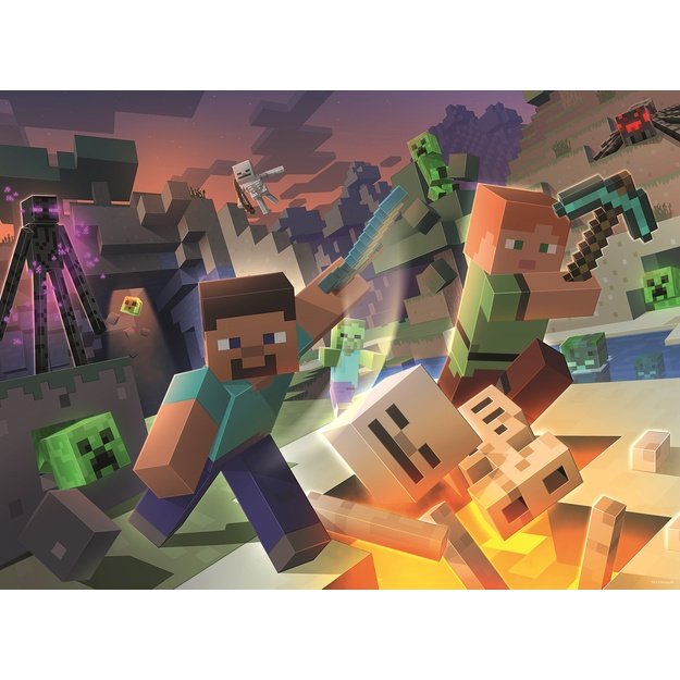 Ravensburger puzzle 100 Pc Minecraft Monsters
