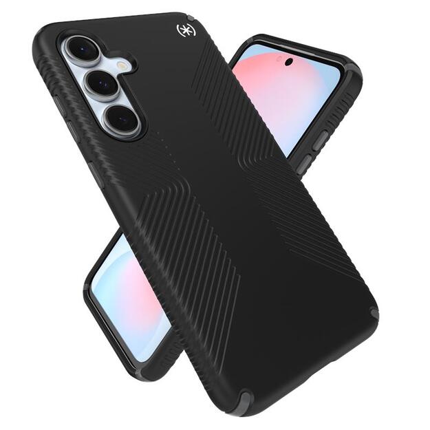 Speck Presidio2 Grip – dėklas, skirtas Samsung Galaxy S24 FE (juodas / šiferio pilkas / baltas) 23