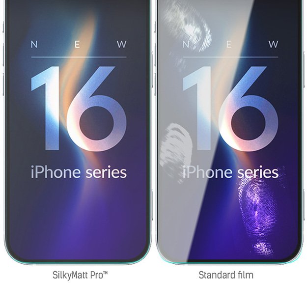 3mk Silky Matt Pro – matinė apsauginė plėvelė, skirta iPhone 16 Pro 13