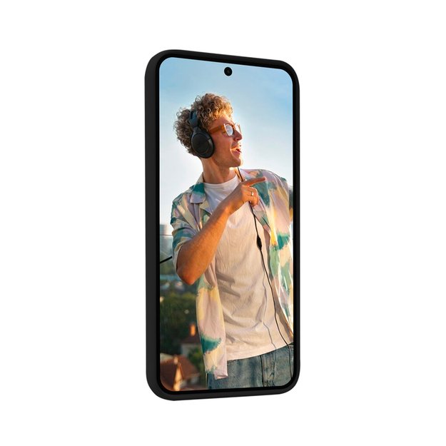 Crong Color Cover – dėklas Samsung Galaxy S23 FE (juodas)