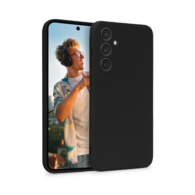 Crong Color Cover – dėklas Samsung Galaxy S23 FE (juodas)