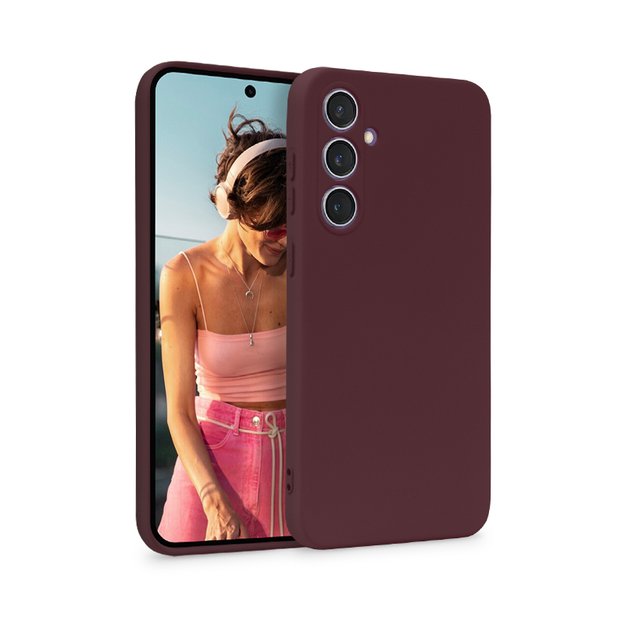 Crong spalvos dangtelis – dėklas Samsung Galaxy S23 FE (violetinė)