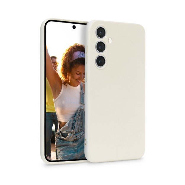 Crong Color Cover – dėklas, skirtas Samsung Galaxy S23 FE (smėlio spalvos)