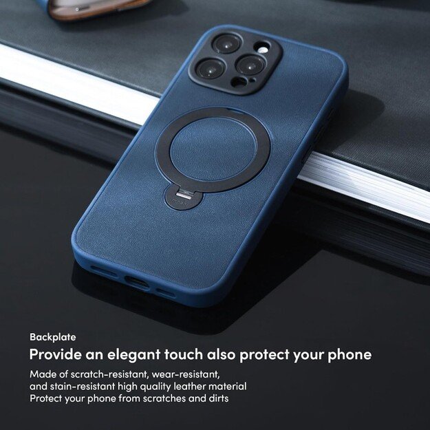 Moshi Kameleon MagSafe – iPhone 16 Pro dėklas su stovo funkcija (Midnight Blue)