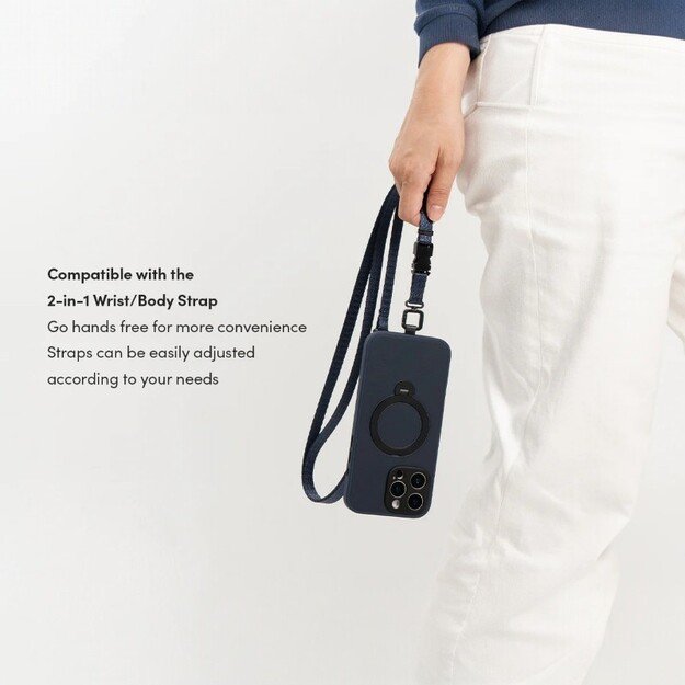 Moshi Kameleon MagSafe – iPhone 16 Pro dėklas su stovo funkcija (Midnight Blue)