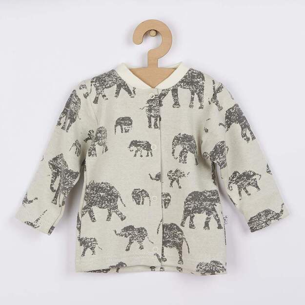 Kūdikių paltukas Baby Service Elephants pilkas, dydis 68 (4-6m), 68 (4-6m)