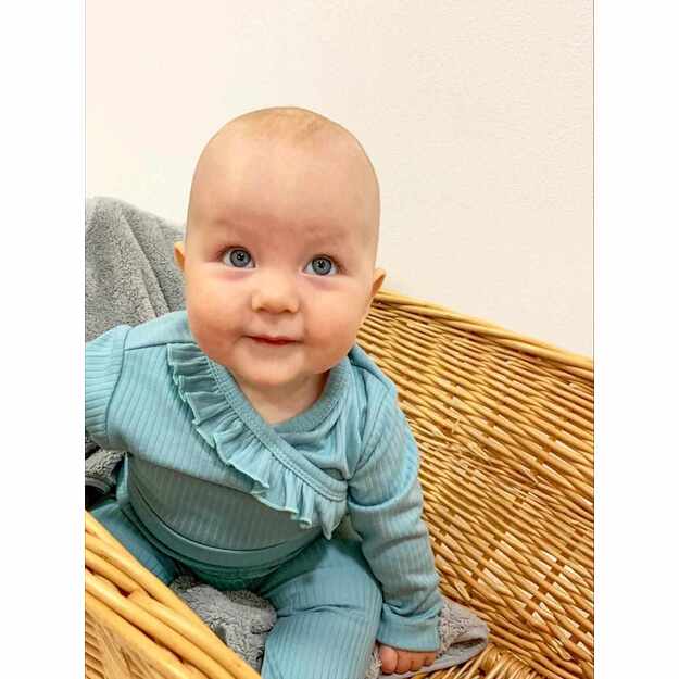 Dviejų dalių rinkinys kūdikiams Naujas Baby Stripes Ice Blue, dydis 86 (12-18m), 86 (12-18m)