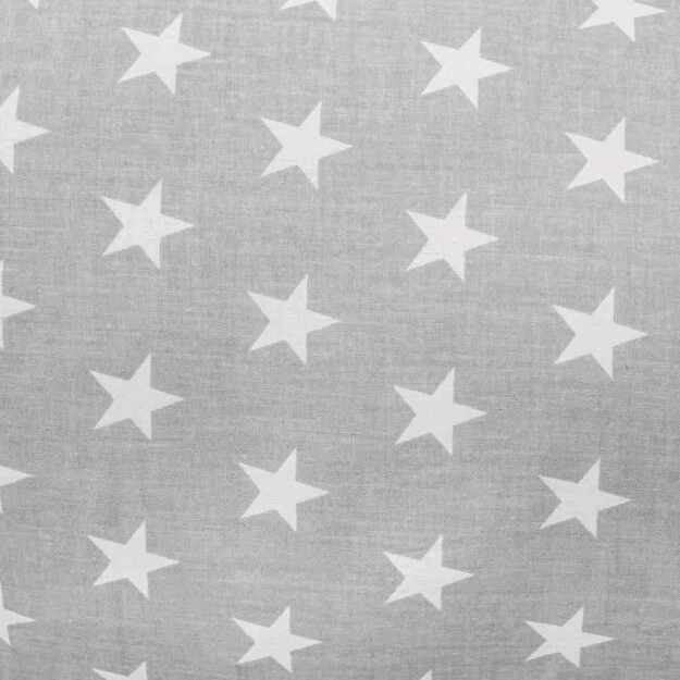 Nursing Pillow Cover New Baby Stars Grey