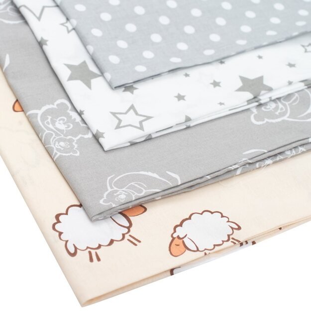 Nursing Pillow Cover New Baby Stars Grey