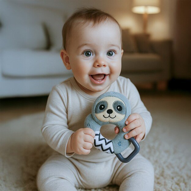 Baby Rattle Naujas Baby Sloth