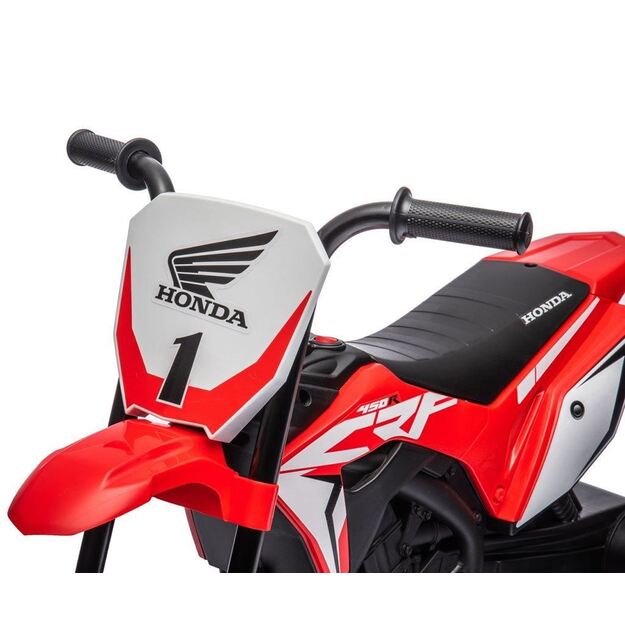 Elektrinis motociklas Baby Mix Honda CRF 450R raudonas