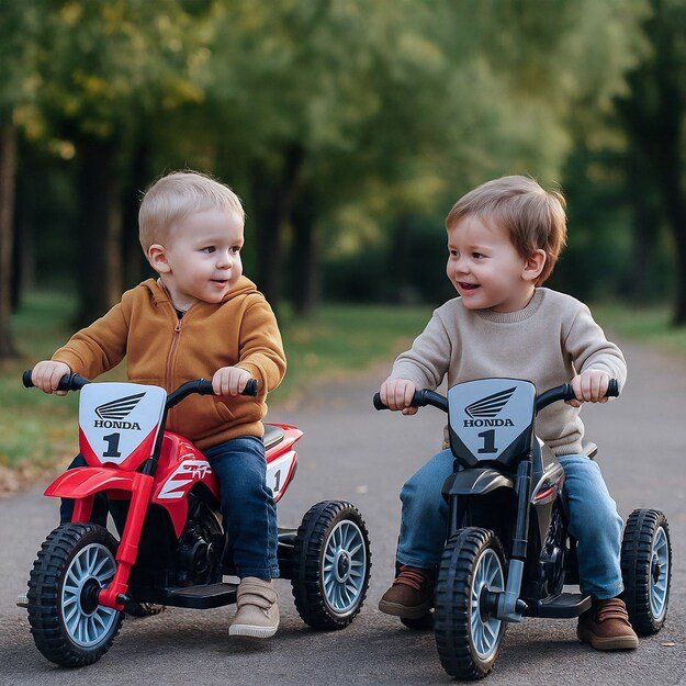 Elektrinis motociklas Baby Mix Honda CRF 450R raudonas 10