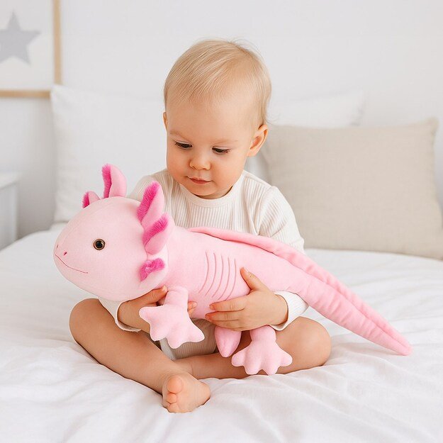 Pliušas Axolotl Baby Mix 45 cm Rožinė