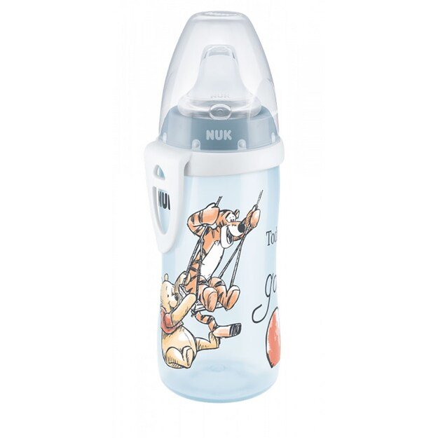 Buteliukas kūdikiui NUK Active Cup Disney Mikė Pūkuotukas 300 ml mėlyna