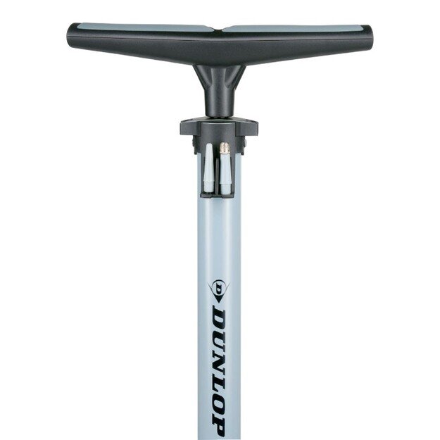 Dunlop - Grindų pompa dviračiams, kamuoliams, čiužiniams su manometru (mėlyna) 4