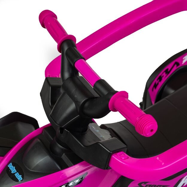 Baby Mix Mega Baby Bike su kreipiančia juosta geltona